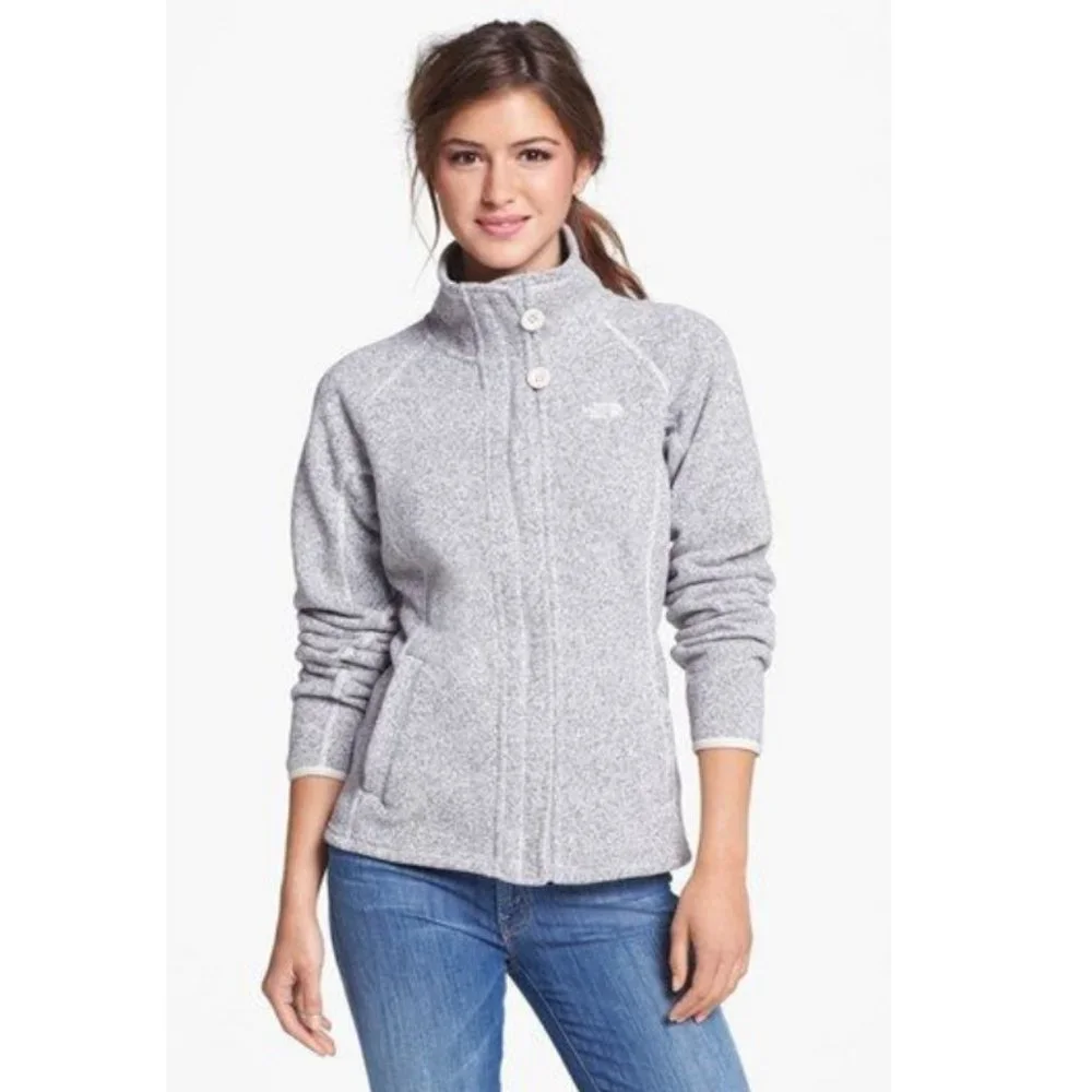 The North Face 'Crescent' Full Zip Up Fleece Jacket Sweatshirt Coat Purple - XL - Picture 12 of 12